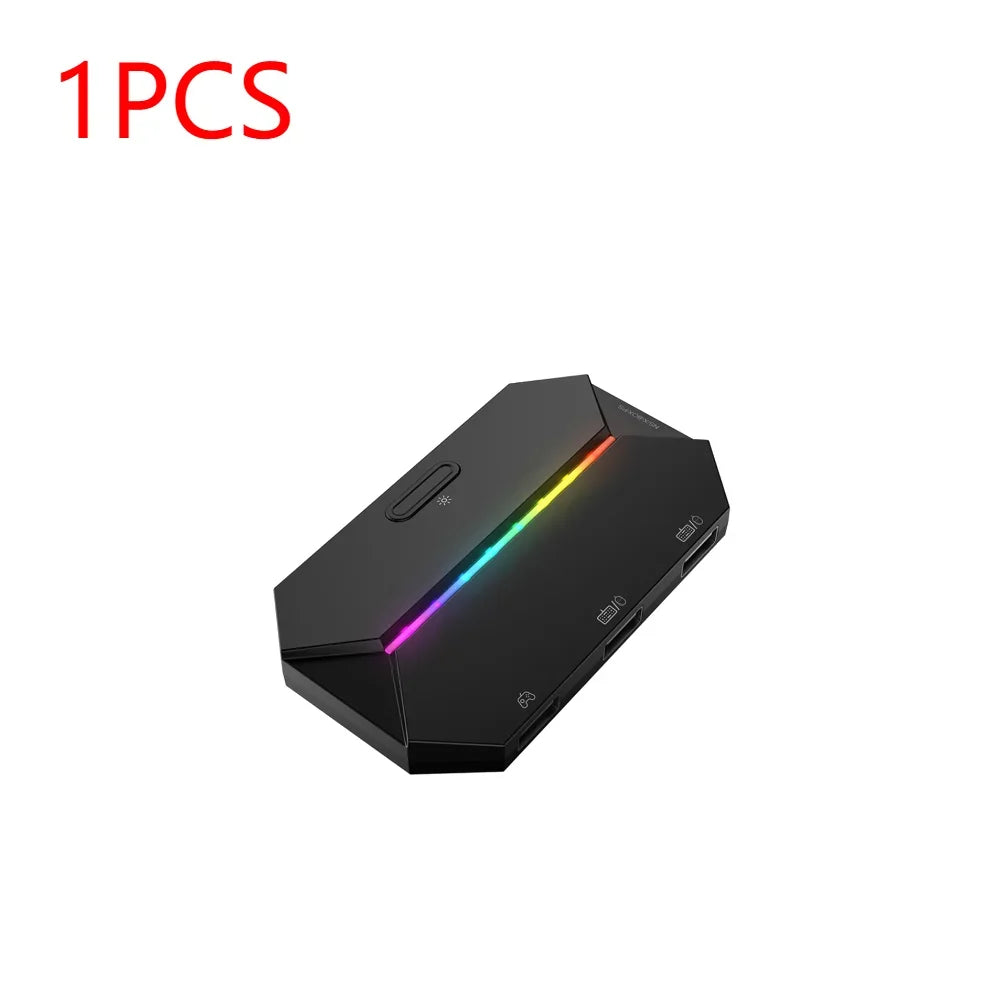 G6L Gaming Keyboard Mouse Converter Portable Wired Mobile Controller Adapter for Nintend Switch Xbox One PS3 PS4 Game Console