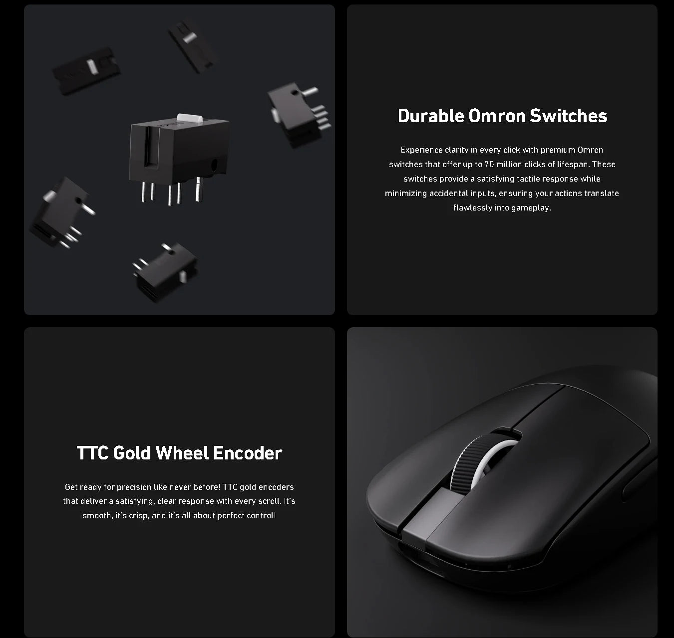 Official MCHOSE L7 Ultra Wireless Gaming Mouse PAW3950 E-Sport Sensor Realtek Flagship Master TOPSPEED 8K Polling Rate 39g Mice