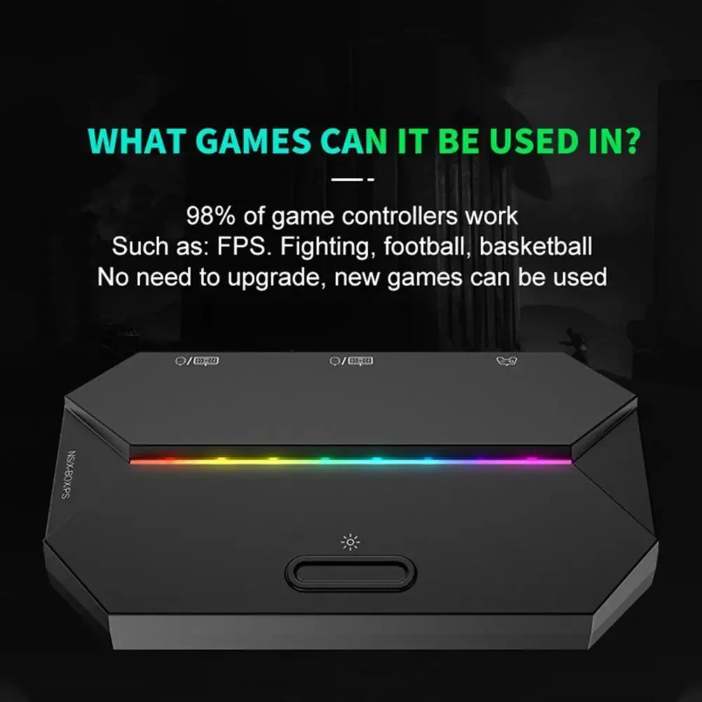 G6L Gaming Keyboard Mouse Converter Portable Wired Mobile Controller Adapter for Nintend Switch Xbox One PS3 PS4 Game Console