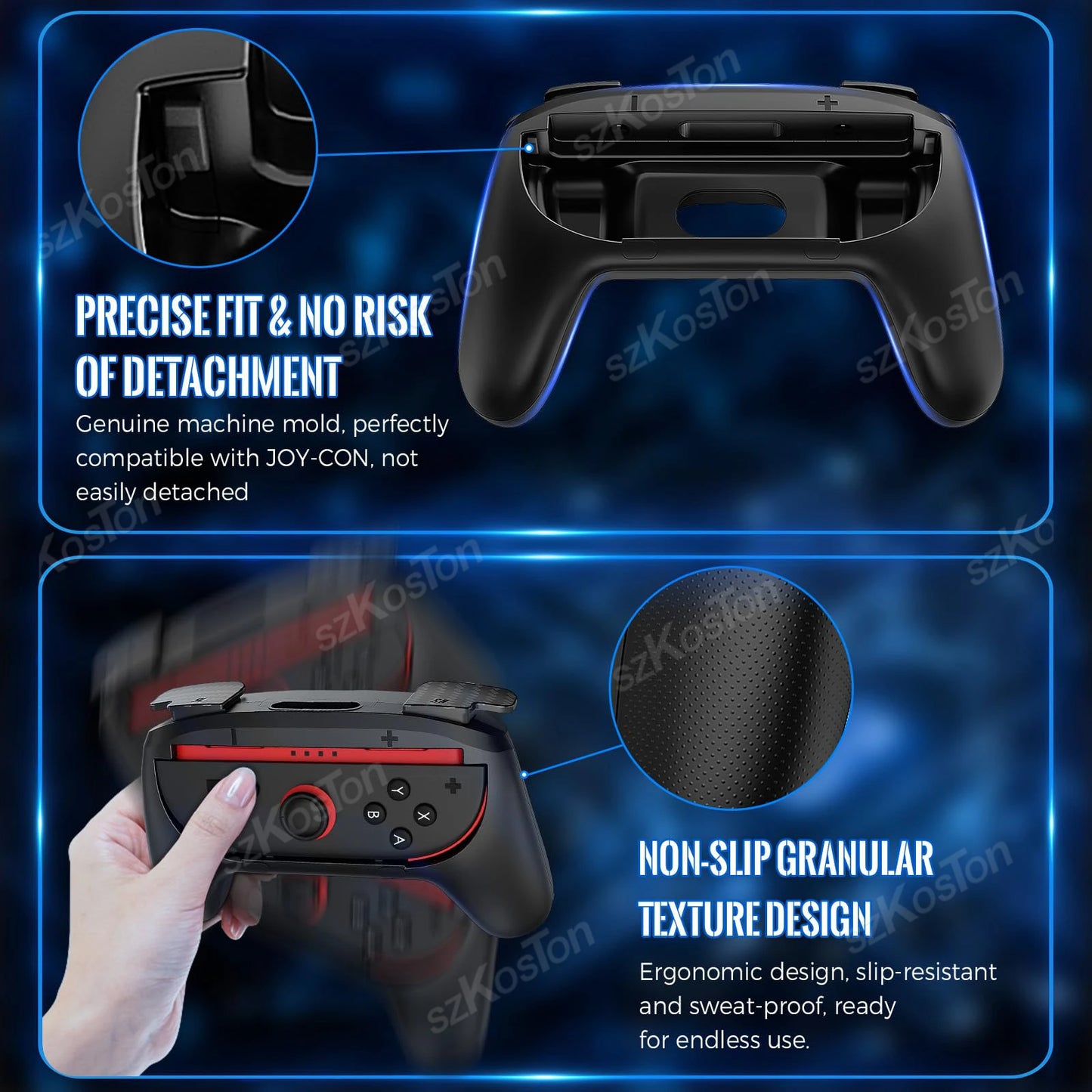 2Pack/Set Ergonomic Handle Adapter for Nintendo Switch 2 Joy-Con Left Right Gamepad for Switch2 Controller Gaming Accessories