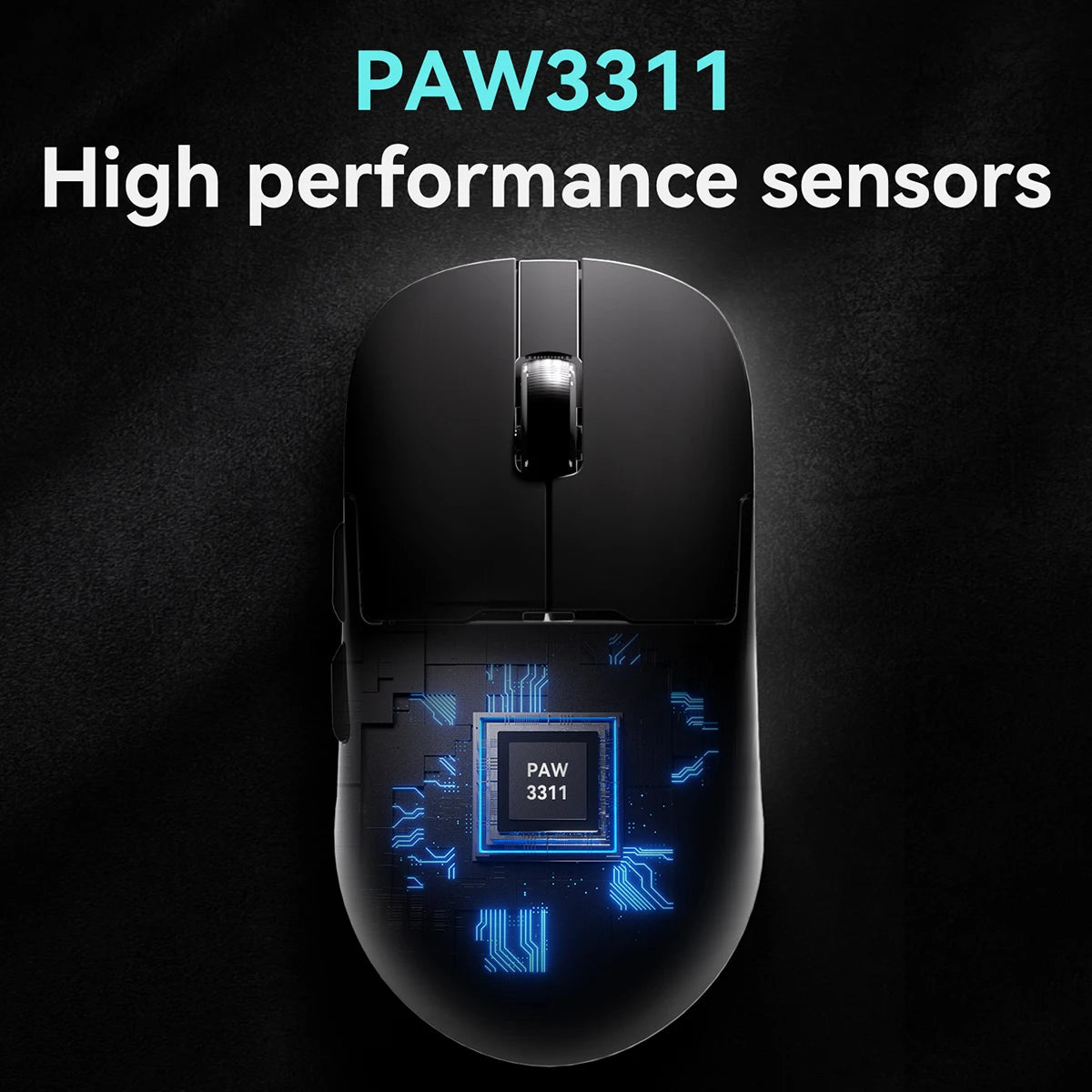 AJAZZ AJ159P MC Tri-mode Wired BT Wireless Gaming Mouse with Magnetic Charging Base Max 12000DPI Gaming Mouse for PC
