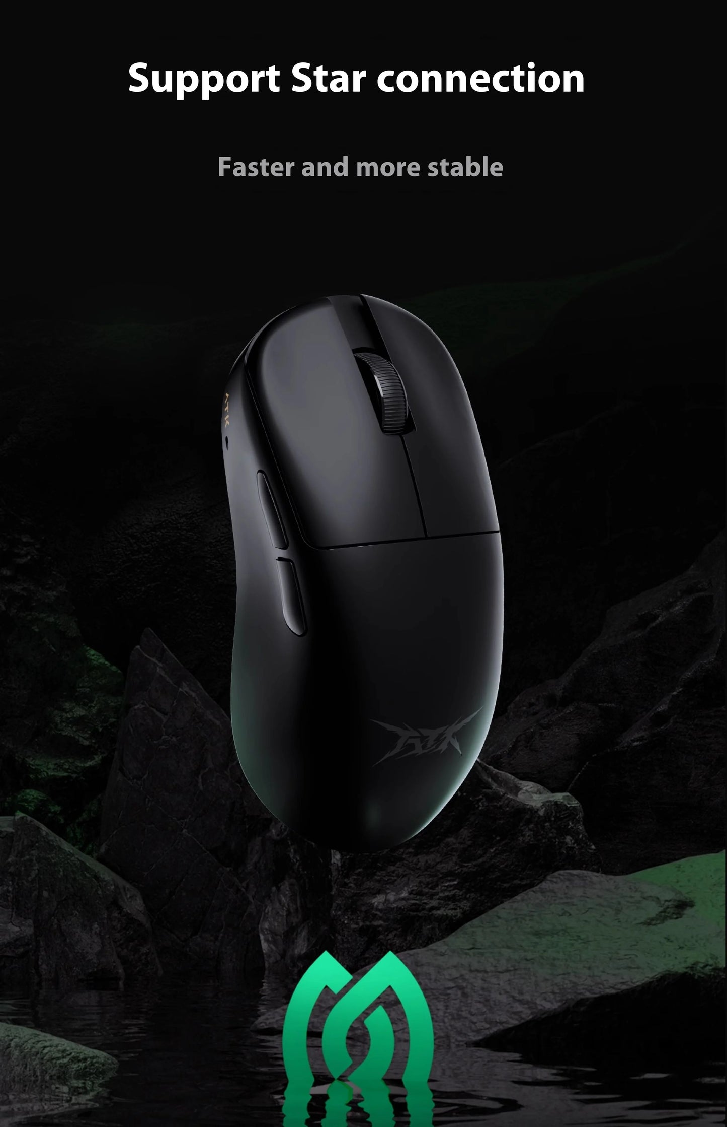 ATK U2 Mouse Tri Mode Wireless Mouse Paw3950 8000Hz Low Delay Lightweight Paw3395 Gaming Mice PC Accessories For FPS Gamer
