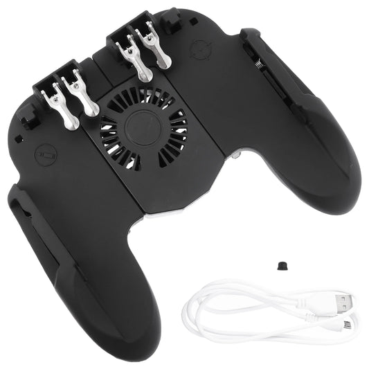Ergonomic ABS Gaming Controller Anti Slip Handle Six Finger Linkage for Phones below 6 5 Inches Stable Portable Game Grip