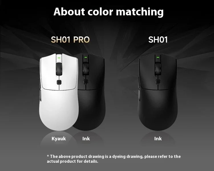 Rawm Sa-Sh01 pro Wireless Gaming Mouse Lightweight Low Delay with Paw3950 Sensor 8K Three Mode for PC Gamers Accessories Gifts