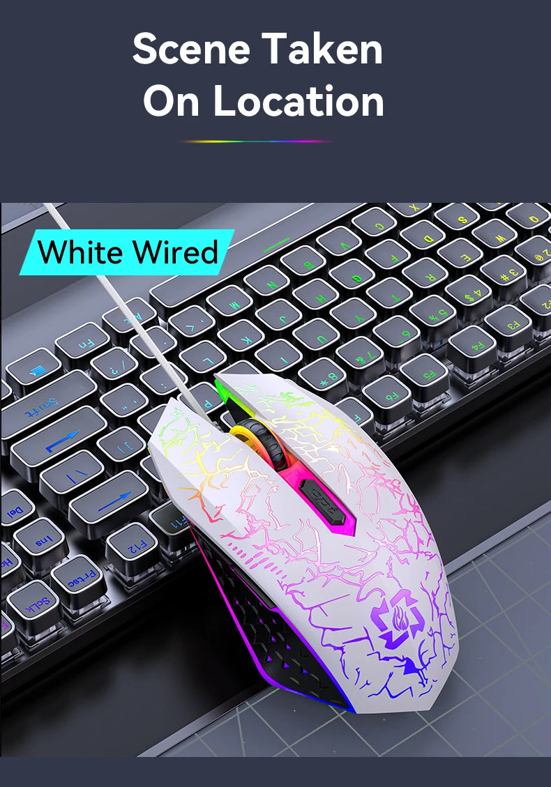 Bluetooth5.2 Wireless Mouse RGB Gaming Mouse Silent Mouse Rechargeable Mouse 800-1200-1600 DPI Mouse Mice for PC Laptop Macbook