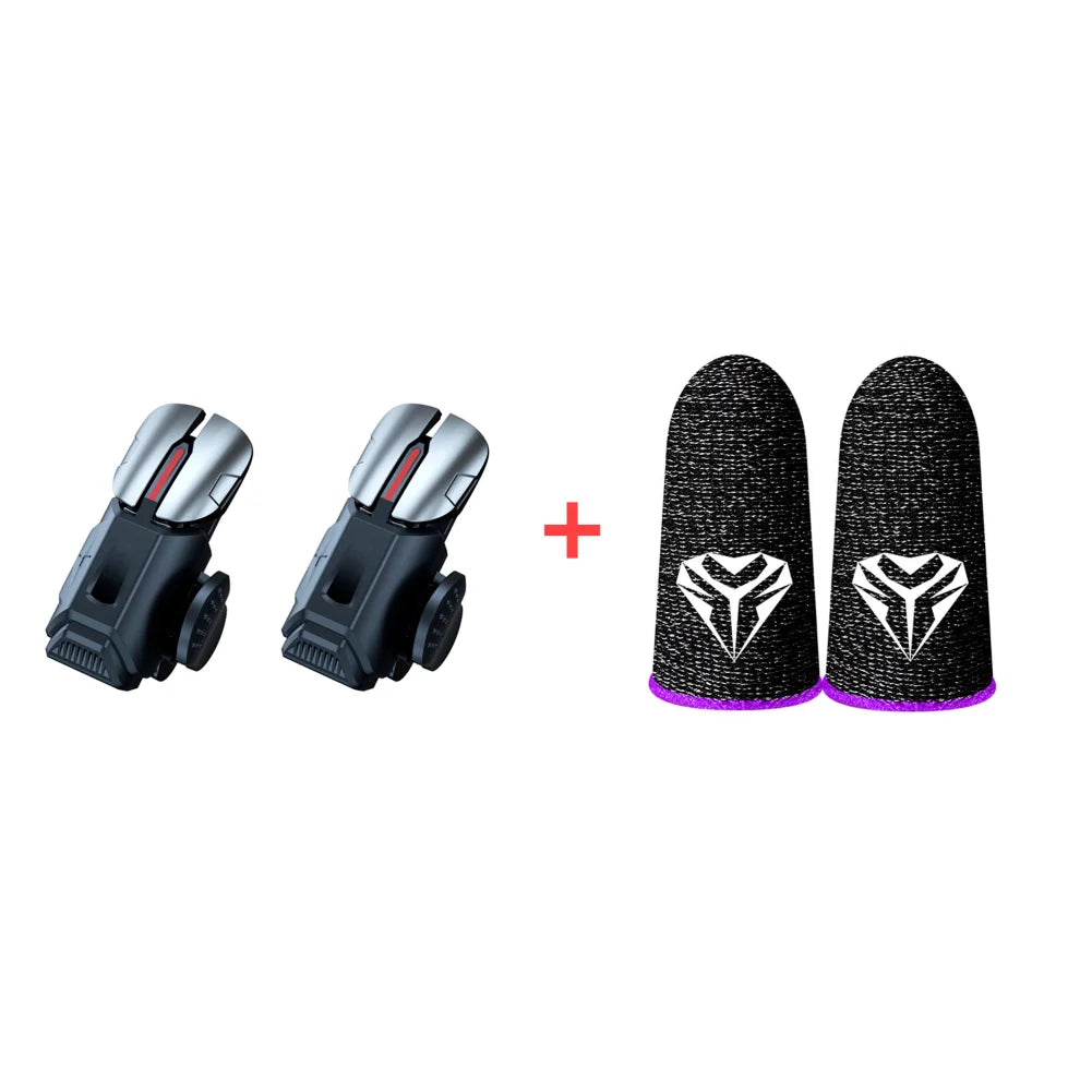 G21 Mobile Phone Game Trigger Gamepad Joystick 6-Finger Aim Shooting L1 R1 Key Button Game Fingertips For PUBG Game Controller