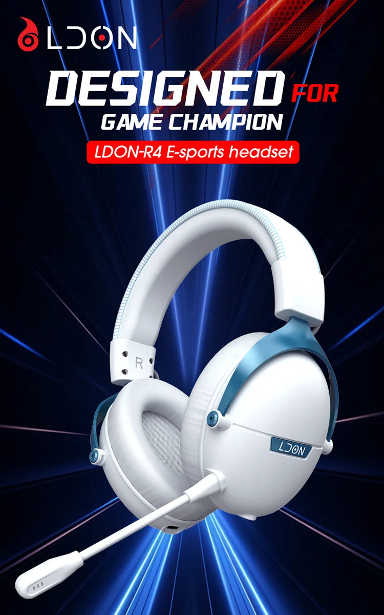 LDON F04 Pro Wireless Bluetooth Headphones Music Gaming Earphones Bluetooth Wireless Noise Cancelling Mic headset