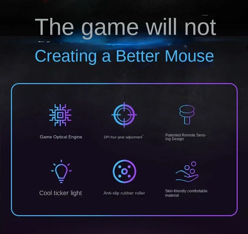 Vertical Mouse Game Ergonomic E-sports Gaming Shooting Mouse Personalized Mouse 3d Competitive Three-dimensional Special-shaped