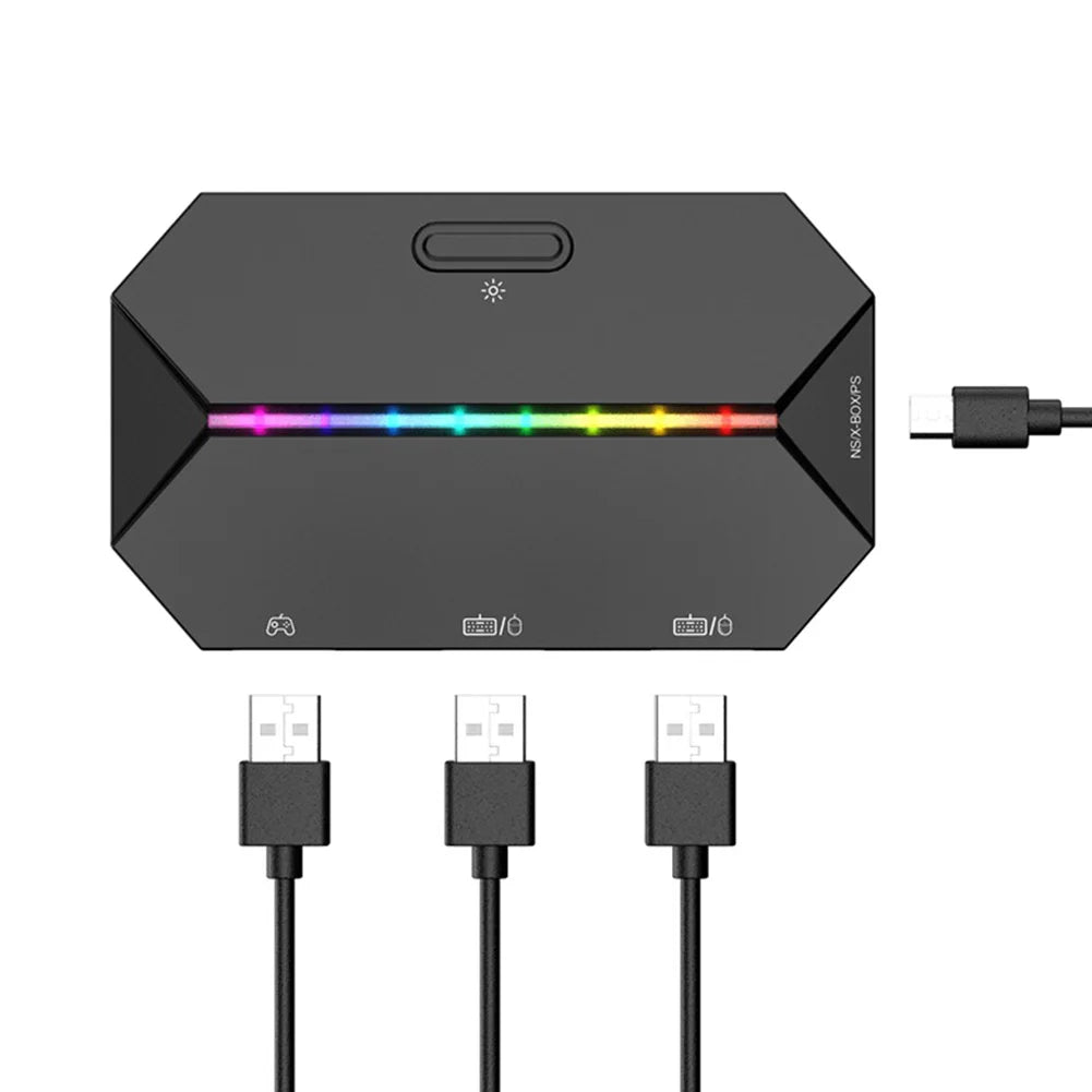 G6L Gaming Keyboard Mouse Converter Portable Wired Mobile Controller Adapter for Nintend Switch Xbox One PS3 PS4 Game Console