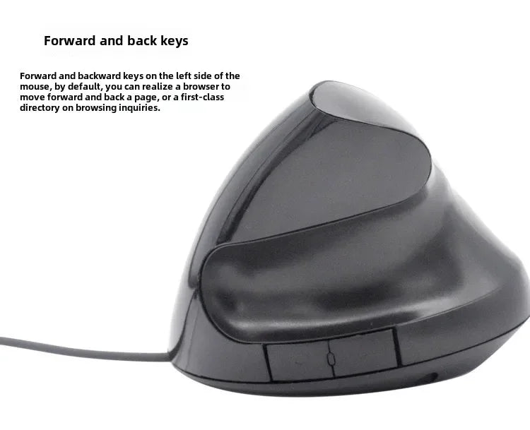 1600DPI USB Vertical Wired Mouse Ergonomic Design Wrist Rest Gaming Mice for PC Laptop Mouse Mouse for Laptop Mouse for Computer