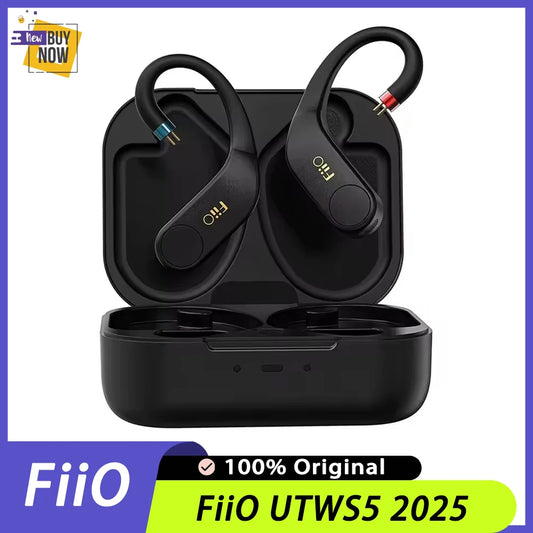FiiO UTWS5 2025 True Wireless Earbuds Hook Earphone Bluetooth Hi-Res 96kHz/24bit Headphone LDAC -MMCX/0.78 2pins Portable For PC