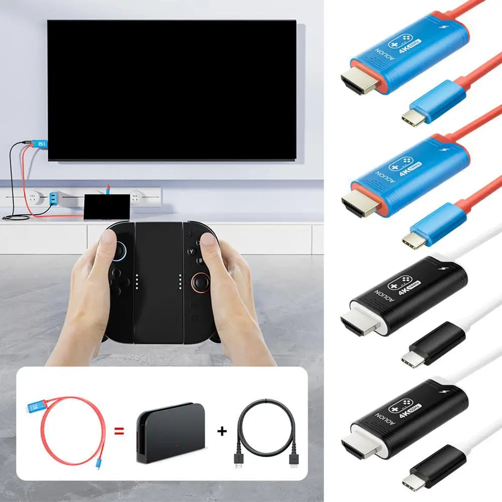 4K60HZ HDMI Cable For Nintendo Switch2 2m Length High-Definition Host Screen Projection Cable Gaming Device Accessory