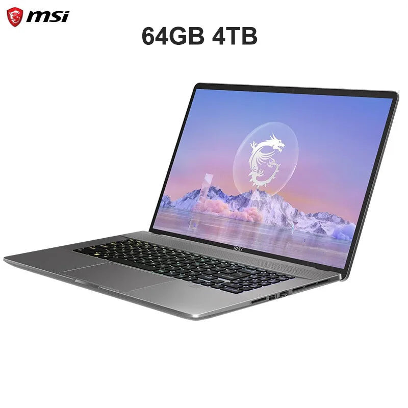 MSI Creator Z17HX Studio Laptop 17 Inch 2.5K 165Hz IPS TouchScreen Notebook i9-13980HX 32GB 2T RTX4070 Gaming Computer Ultrabook