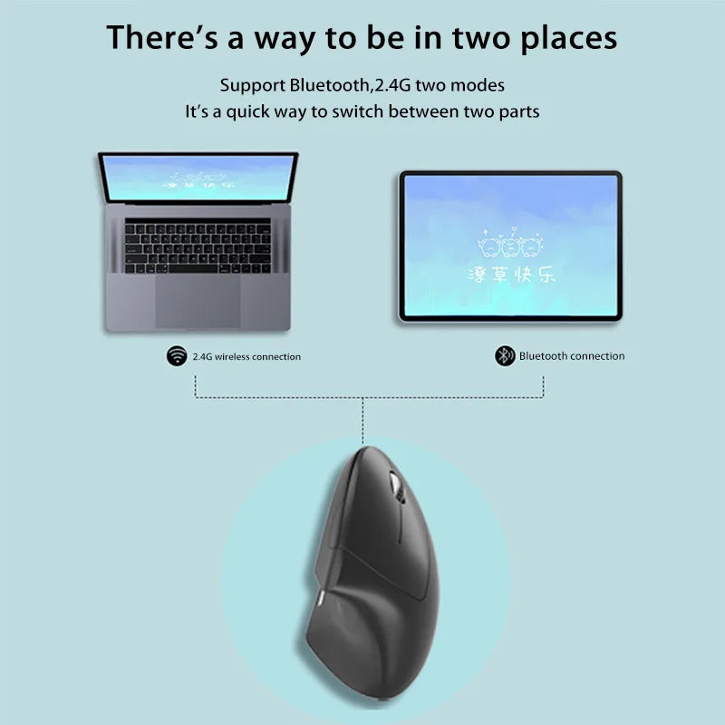 Xiaomi Wireless Vertical Mouse Bluetooth 2.4GHz Ergonomics Gaming Mouses 1600DPI Adjustable Offices Optical Electronic Keyboards