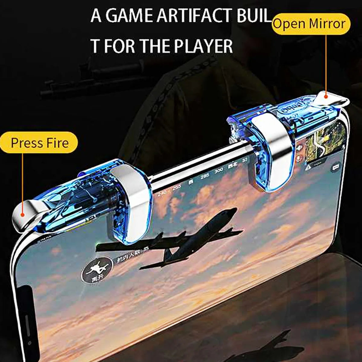 Mini Gaming Trigger for PUBG Gamepad Mobile Control L1 R1 Shooter Pubg Game Fire Buttons L1 R1 for Android Ios Joystick