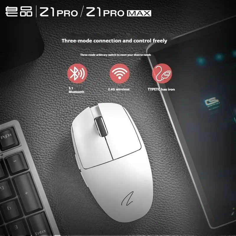 Zaopin ZPW Z1 pro Esports Gaming Mouse Lightweight 2.4g Wireless Three-Mode Paw3395/3950 Low Latency Computer Peripheral Gift