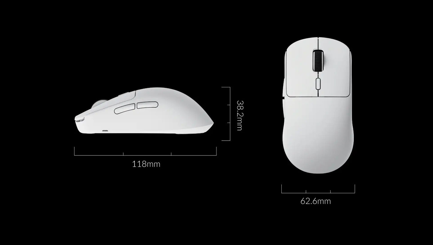 Lemokey G2 Wireless Optical Mouse Gaming PixArt 3950 Sensor 2.4GHz & Bluetooth 8K Polling Rate Lightweight