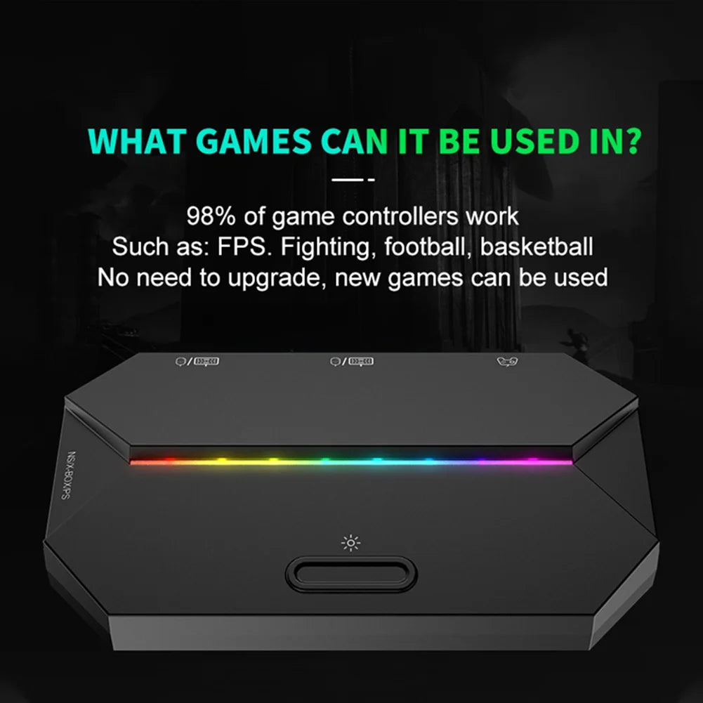 G6L Gaming Keyboard Mouse Converter Portable Wired Mobile Controller Adapter for Nintend Switch Xbox One PS3 PS4 Game Console