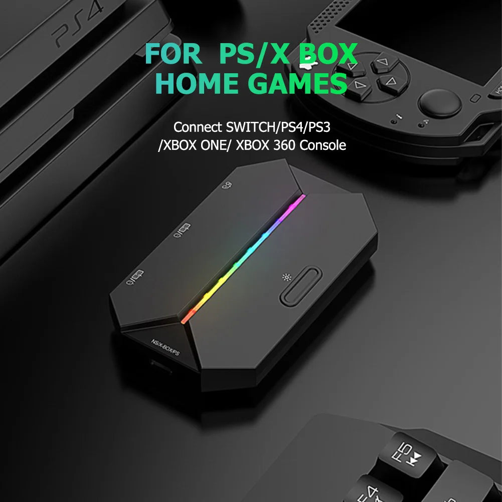 G6L Gaming Keyboard Mouse Converter Portable Wired Mobile Controller Adapter for Nintend Switch Xbox One PS3 PS4 Game Console