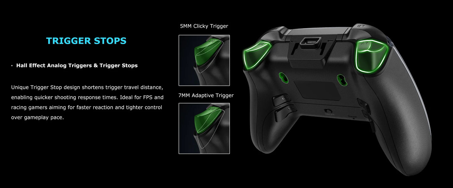 QRD FERROX M5 2.4Ghz Wireless Controller For for Xbox Series X Xbox Series S Xbox One  Steam and Windows PC with Hall Effect Joy