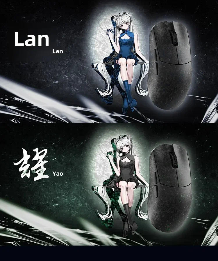 WLMOUSE Ying Forged Carbon Brazing Wireless Mouse Gaming Mouse PAW3950HS 8000HZ 2.4G Gaming Mouse Custom PC e-sports games TTC