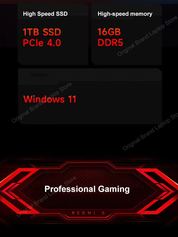 2024 Xiaomi Redmi G Pro Gaming Laptop 16 Inch 2.5K 240Hz E-Sports Screen Netbook i9-14900HX 16GB 1TB RTX4060 Gaming Notebook PC
