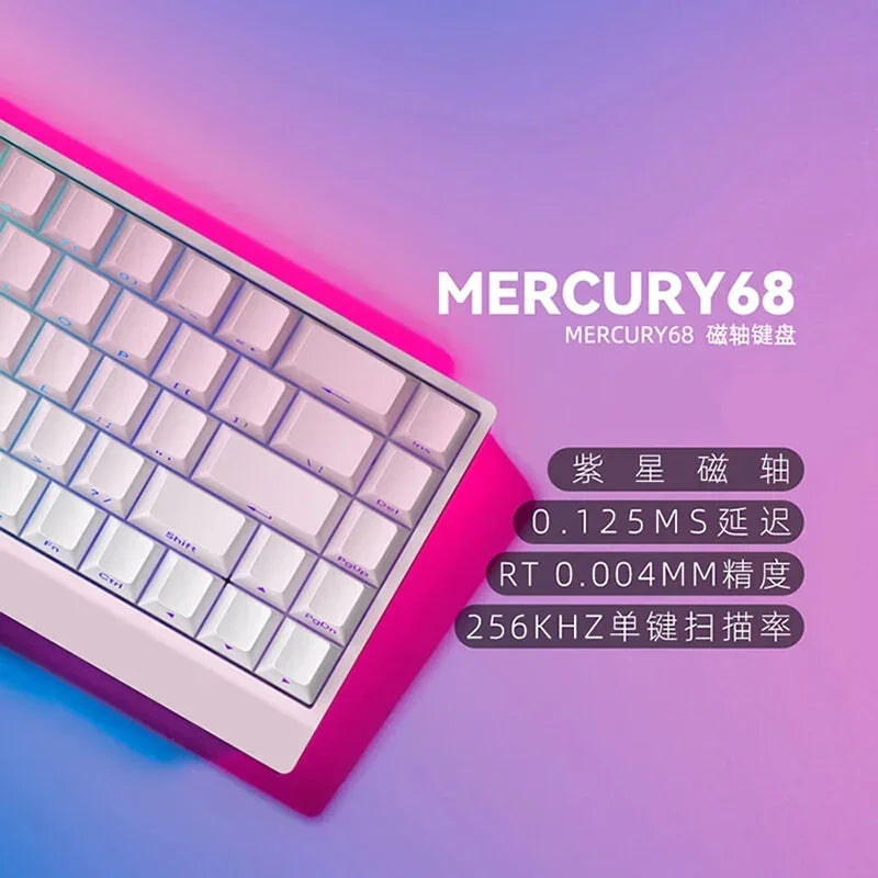 IROK Carotmas Mercury68 Magnetic Switch Gaming Keyboards RT0.004mm 68keys 8K Low Delay Custom Wired Mechanical Keyboard PC Gifts