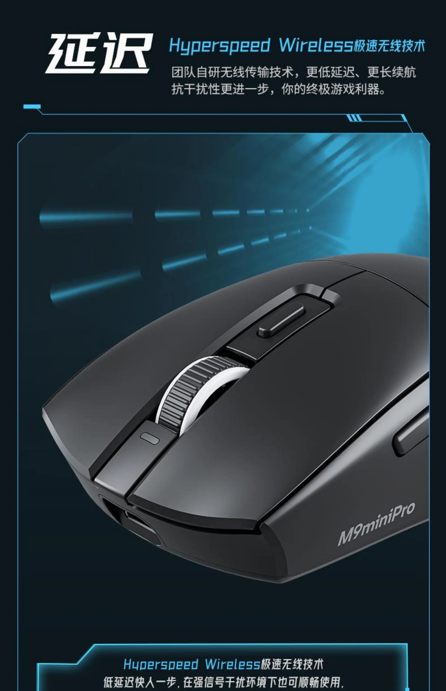 Eweadn M9 Wireless Mouse PAW3395 Dual 8K Bluetooth Three Modes E-Sports Gaming Mouse Lightweight PC Gamer Accessories Man Gifts