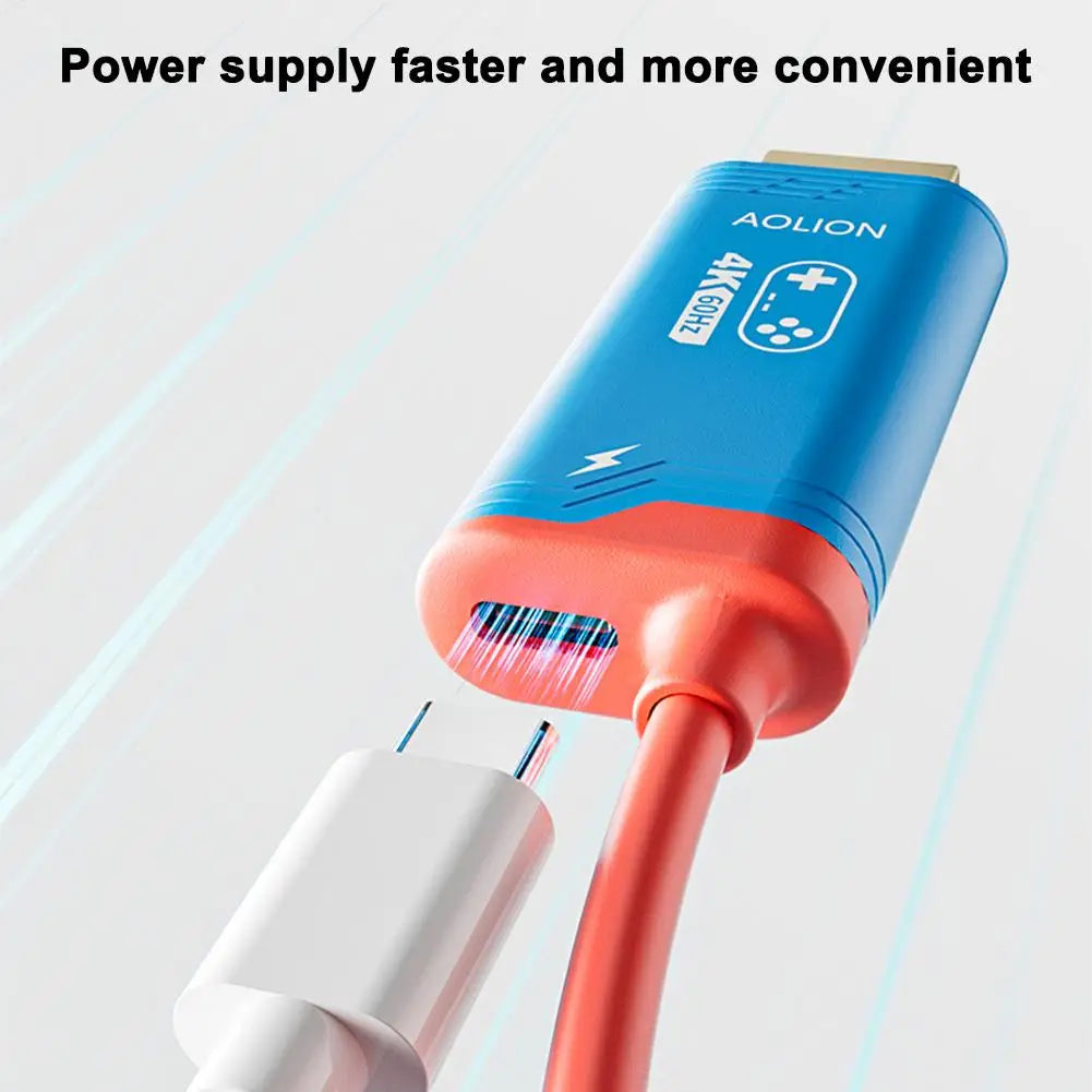 4K60HZ HDMI Cable For Nintendo Switch2 2m Length High-Definition Host Screen Projection Cable Gaming Device Accessory