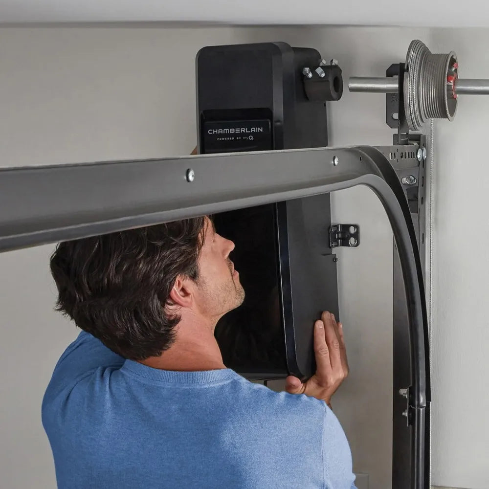 RJO101MC Ultra-Quiet Wall Mounted with Battery Backup and LED Lighting Garage Door Opener, 36 pounds, Black