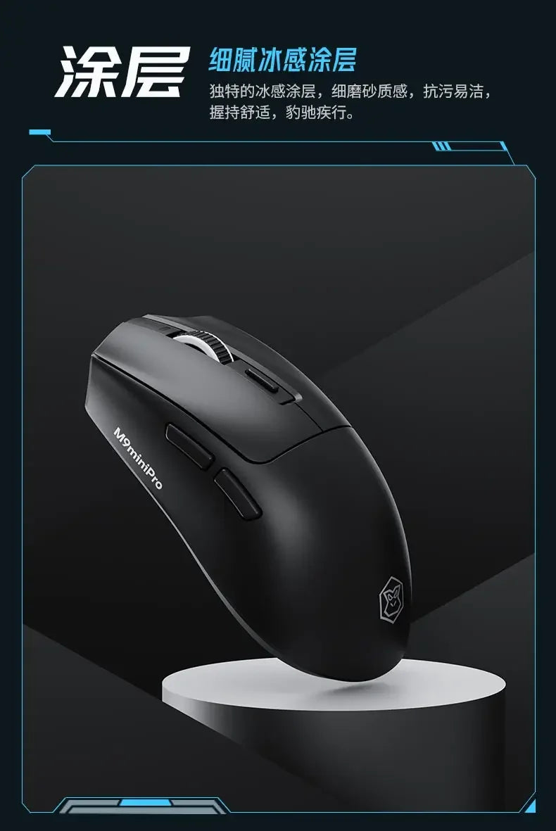 Eweadn M9 Wireless Mouse PAW3395 Dual 8K Bluetooth Three Modes E-Sports Gaming Mouse Lightweight PC Gamer Accessories Man Gifts