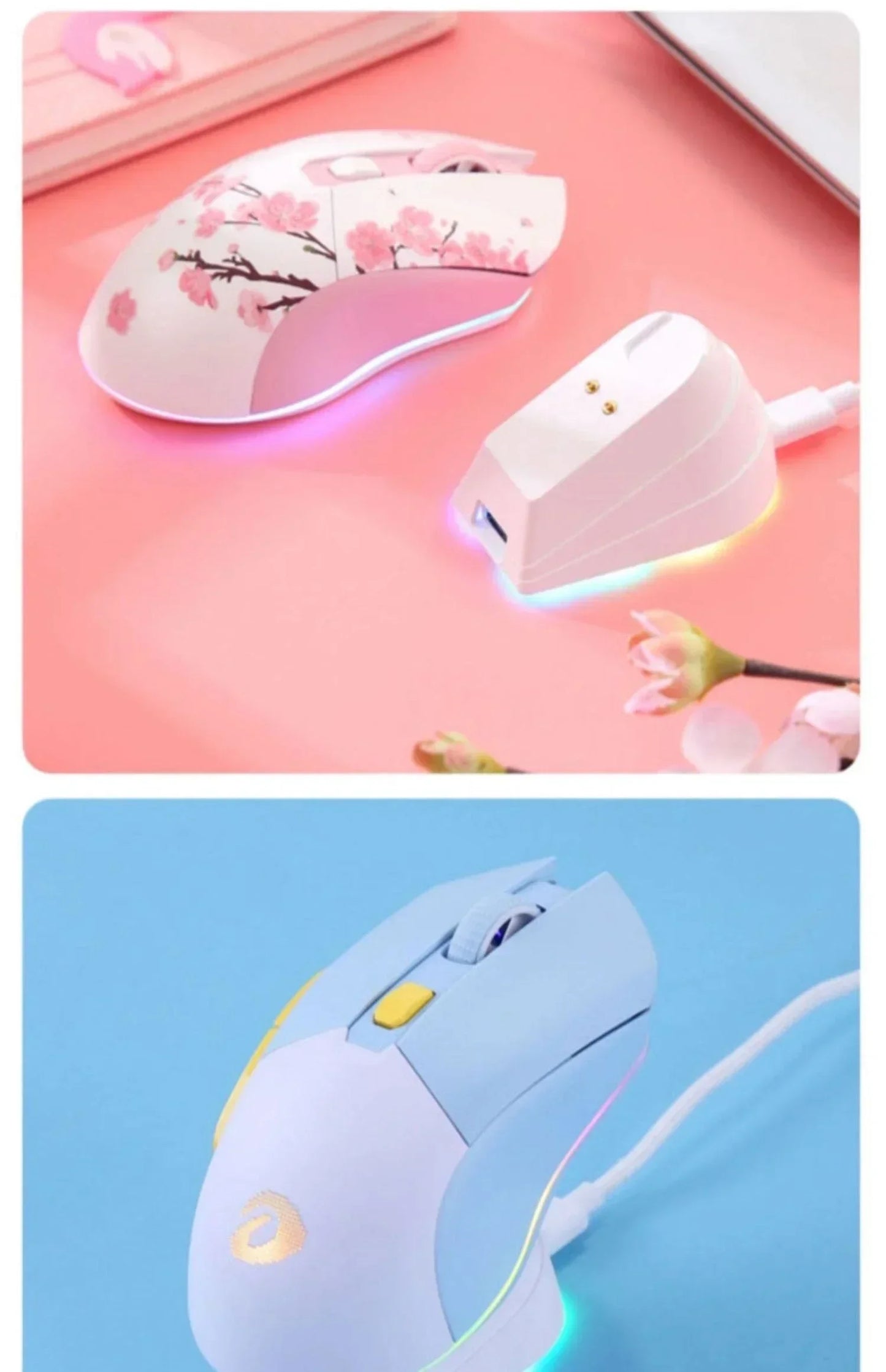 Dareu Em901 Mouse Dual Mode Wireless Charging Base Air PAW3395 Low Latency RGB Gaming Mouse Pc Gamer Accessories Custom Office