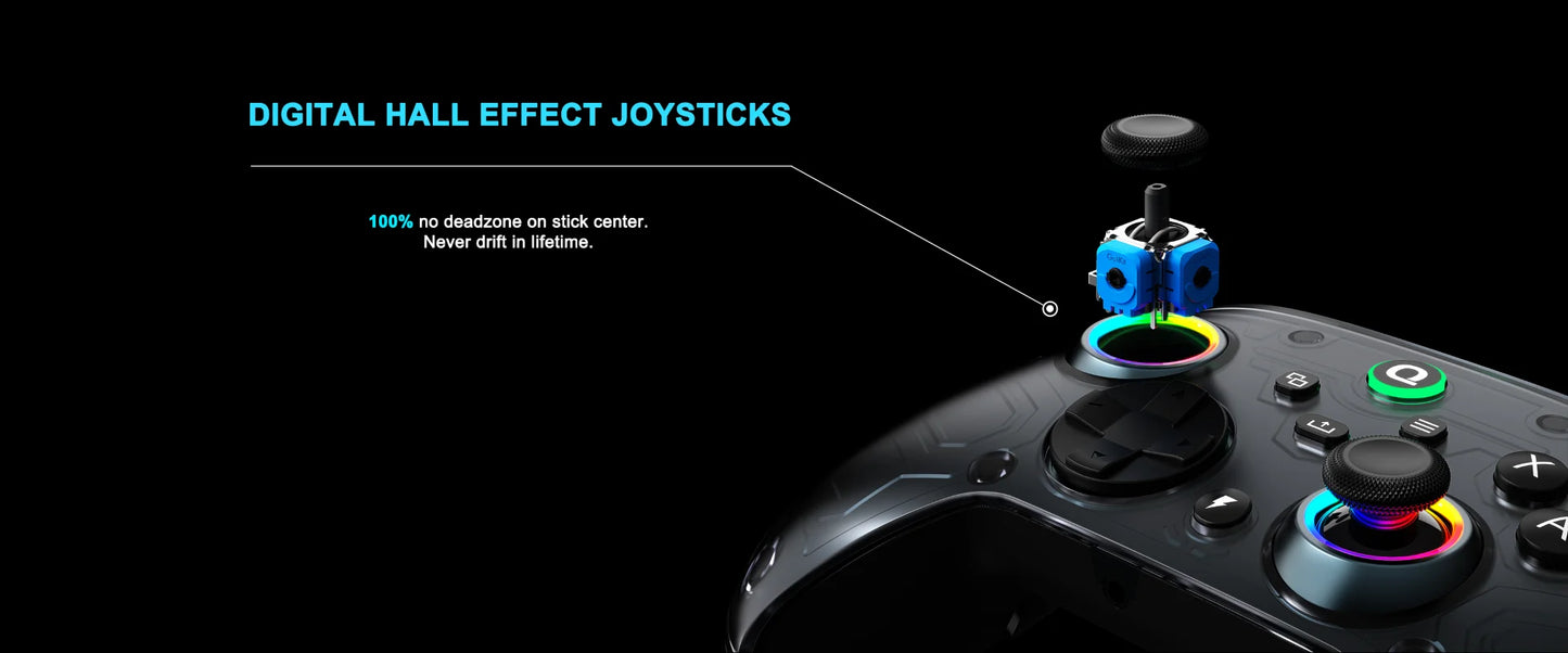 QRD FERROX M5 2.4Ghz Wireless Controller For for Xbox Series X Xbox Series S Xbox One  Steam and Windows PC with Hall Effect Joy