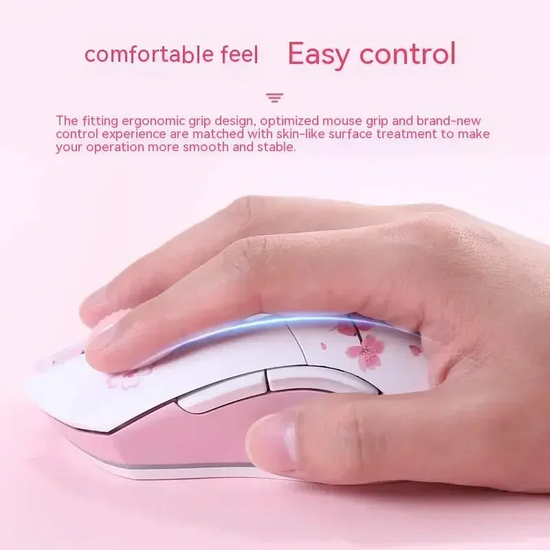 Dareu Em901 Mouse Dual Mode Wireless Charging Base Air PAW3395 Low Latency RGB Gaming Mouse Pc Gamer Accessories Custom Office