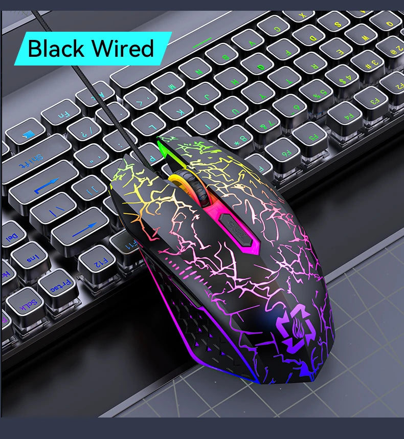 Bluetooth5.2 Wireless Mouse RGB Gaming Mouse Silent Mouse Rechargeable Mouse 800-1200-1600 DPI Mouse Mice for PC Laptop Macbook