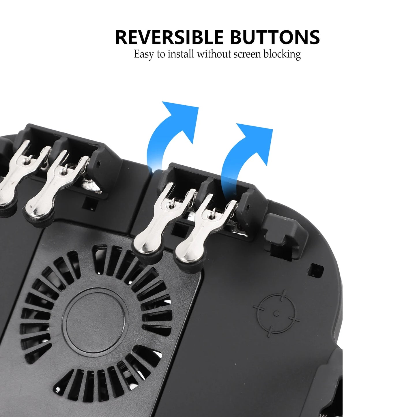 Ergonomic ABS Gaming Controller Anti Slip Handle Six Finger Linkage for Phones below 6 5 Inches Stable Portable Game Grip