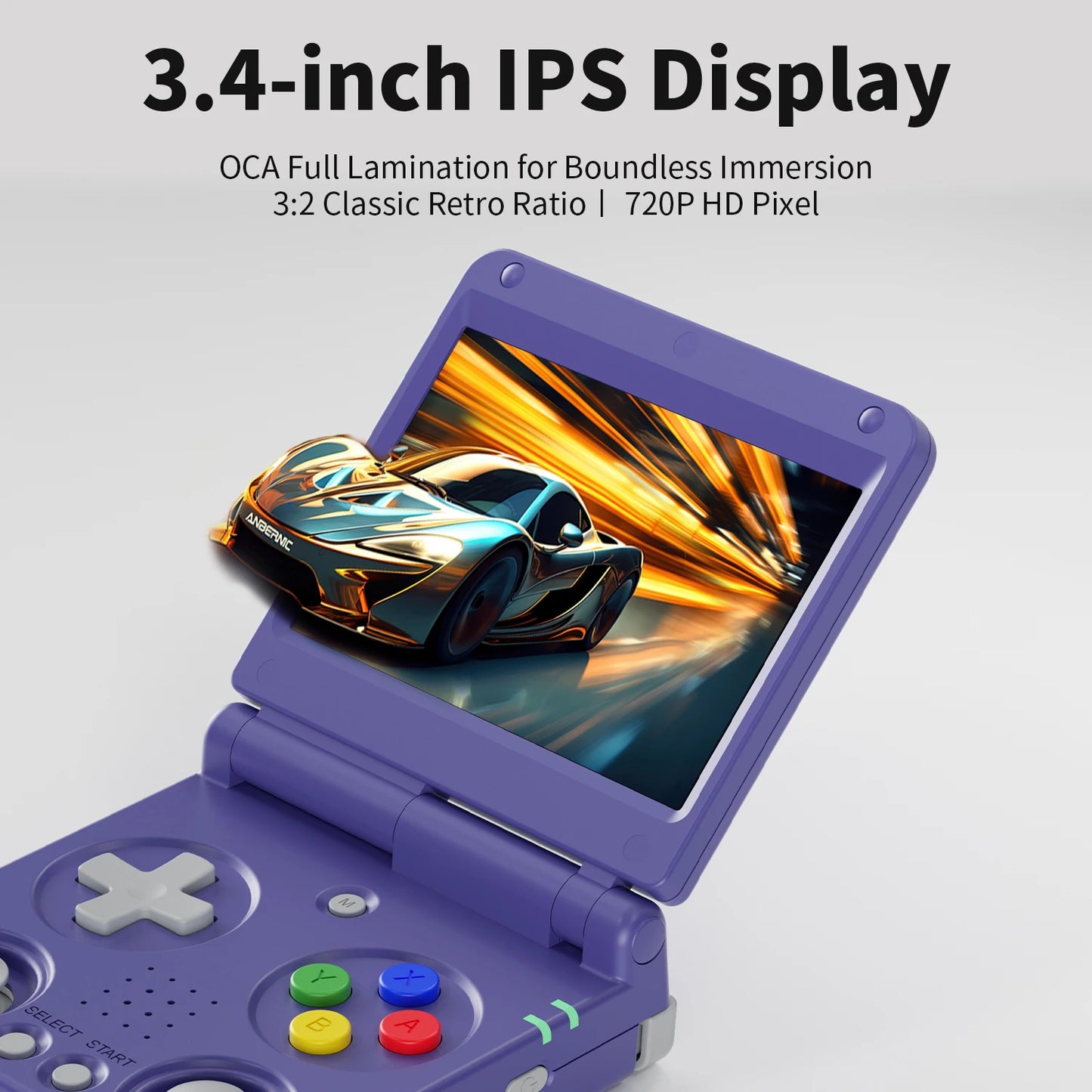 Anbernic RG34XXSP RG35XXSP Flip Handheld Game Console IPS Screen Linux 64-bit Collapsible Retro Video Gaming Player 5000+ Games