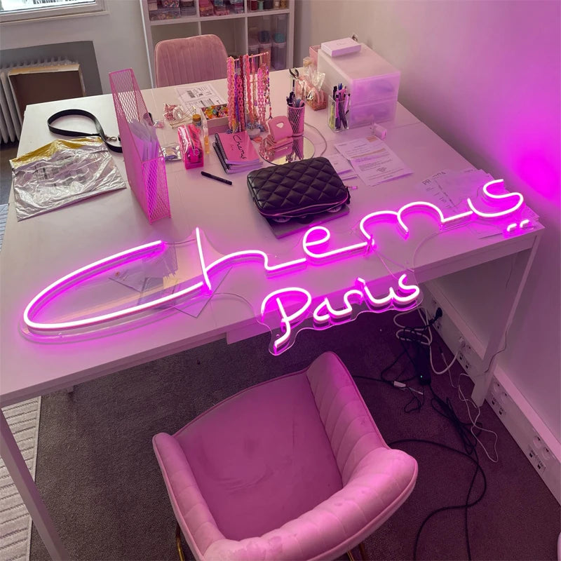 Custom Neon Led Sign Personalised Neon Light Room Decoration DIY Wedding Party Birthday Store Business Name Design