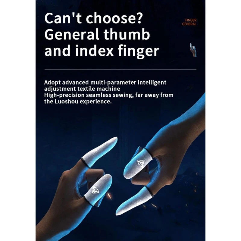 Gaming Finger Sleeve for PUBG Fingertip Cover Breathable Thumb Gloves