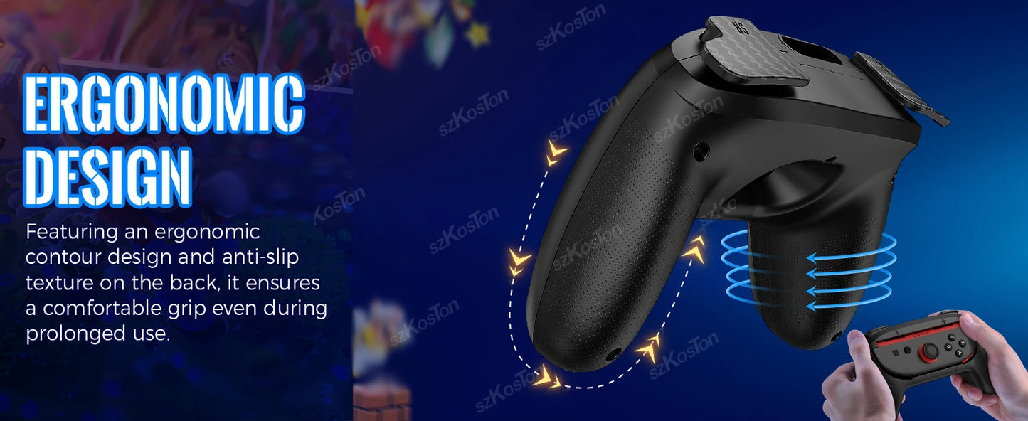 2Pack/Set Ergonomic Handle Adapter for Nintendo Switch 2 Joy-Con Left Right Gamepad for Switch2 Controller Gaming Accessories