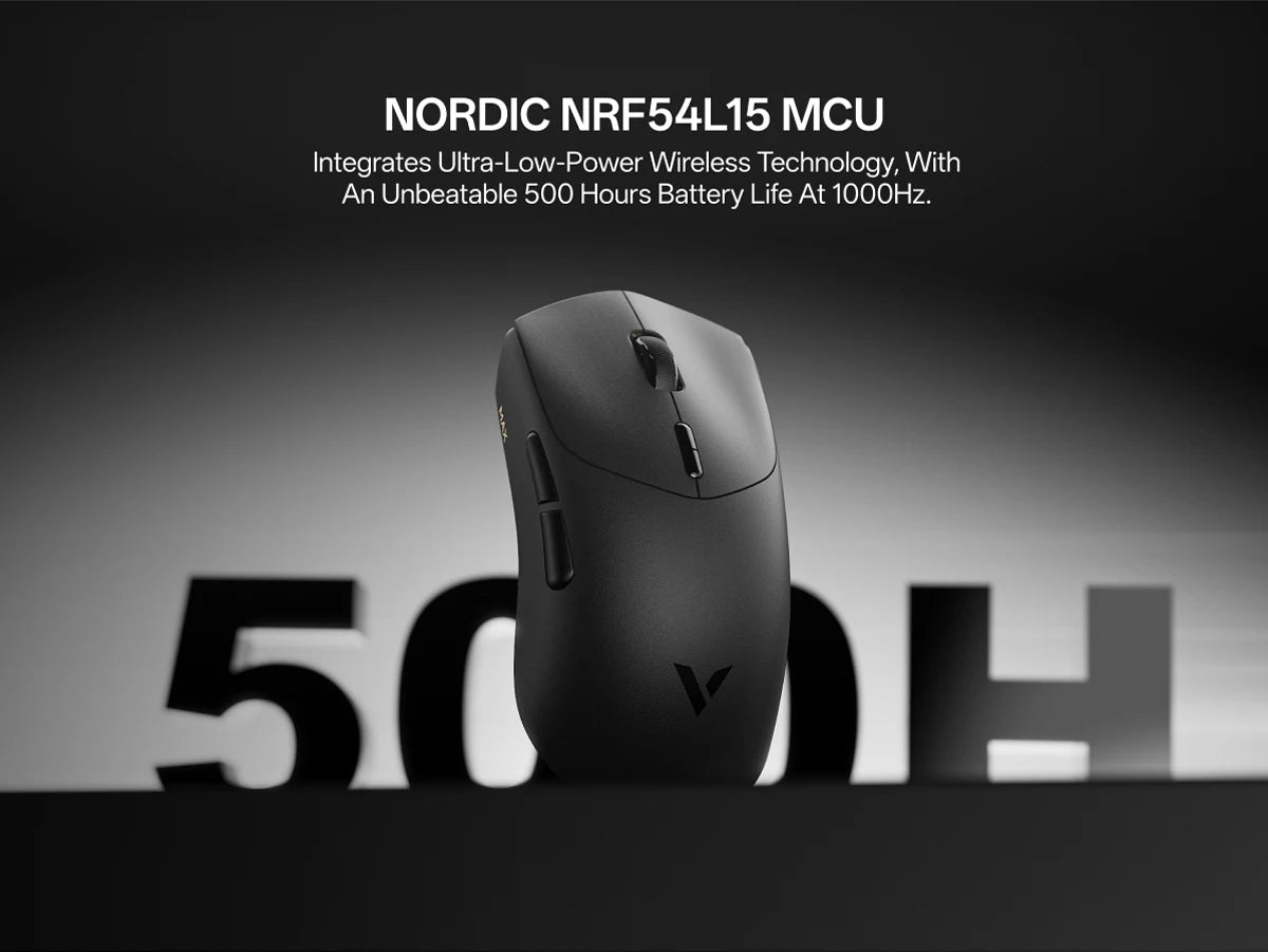 Rapoo VT7 VT7MAX Wireless Gaming Mouse True 8K Wireless Polling Rate 53g Lightweight 100-Million Mechanical Switch Macro Enabled