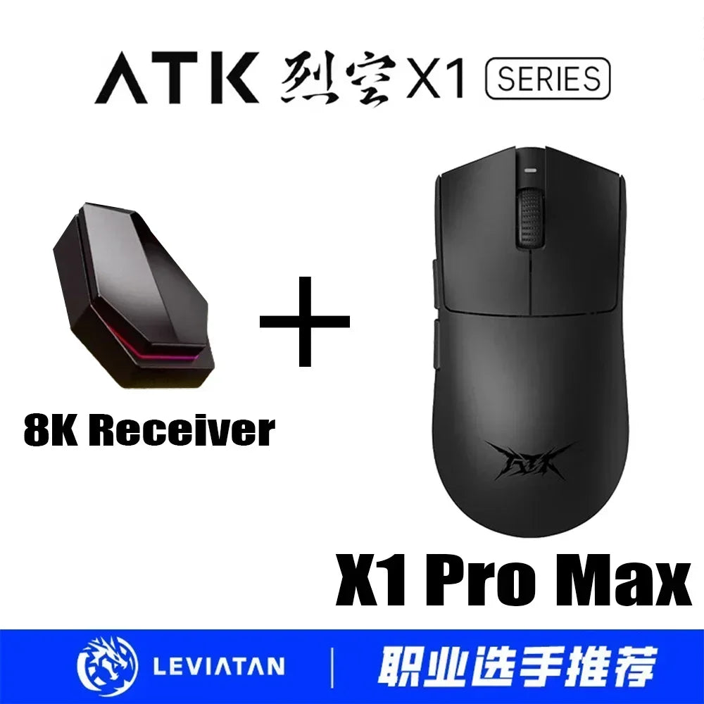 Atk Blazing Sky X1 Wireless Mouse Double 8k Dual Mode Paw3950 Sensor Liekong Lightweight Gaming Mouse Low Latency Smartspeed Pc