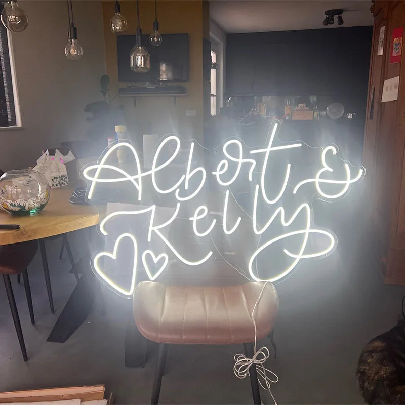 Custom Neon Led Sign Personalised Neon Light Room Decoration DIY Wedding Party Birthday Store Business Name Design