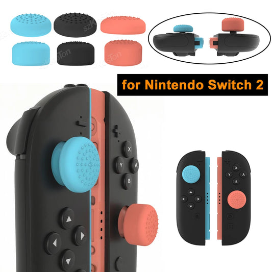 for Nintendo Switch 2 Thumb Grips Anti-Slip Silicone Joystick Caps 3Size Heights Ergonomic Design for Switch2 Gaming Accessories