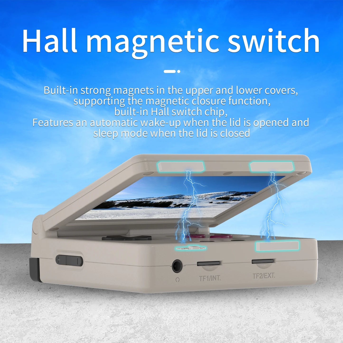 Anbernic RG34XXSP RG35XXSP Flip Handheld Game Console IPS Screen Linux 64-bit Collapsible Retro Video Gaming Player 5000+ Games