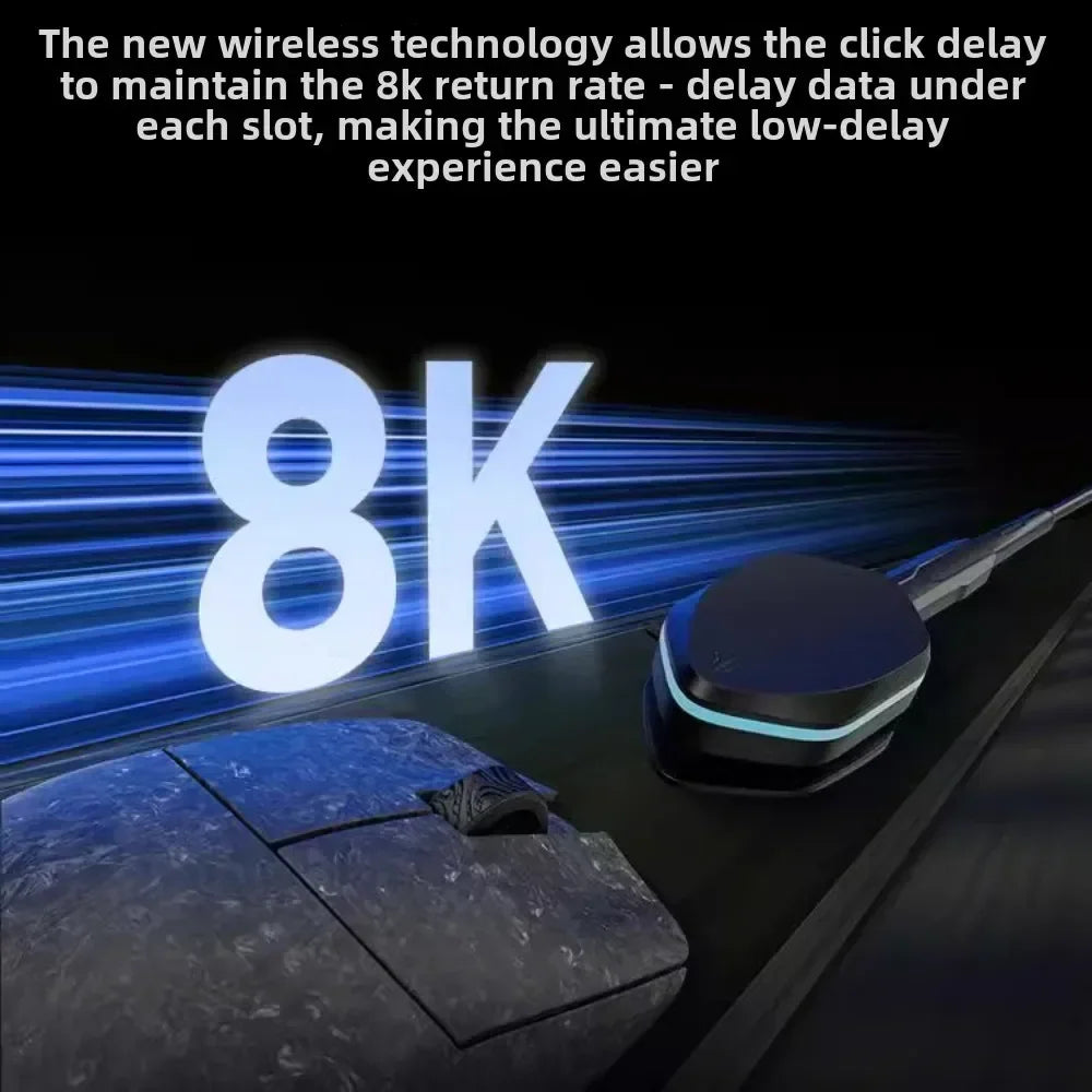 WLMOUSE Ying Forged Carbon Brazing Wireless Mouse Gaming Mouse PAW3950HS 8000HZ 2.4G Gaming Mouse Custom PC e-sports games TTC