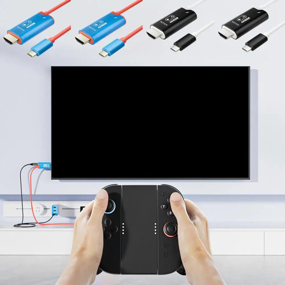 4K60HZ HDMI Cable For Nintendo Switch2 2m Length High-Definition Host Screen Projection Cable Gaming Device Accessory