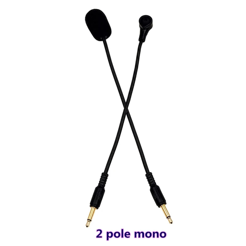 Universal 3.5mm Plug Replacement Noise Reduction Microphone Gaming Headset Bendable Microphone Accessories Props