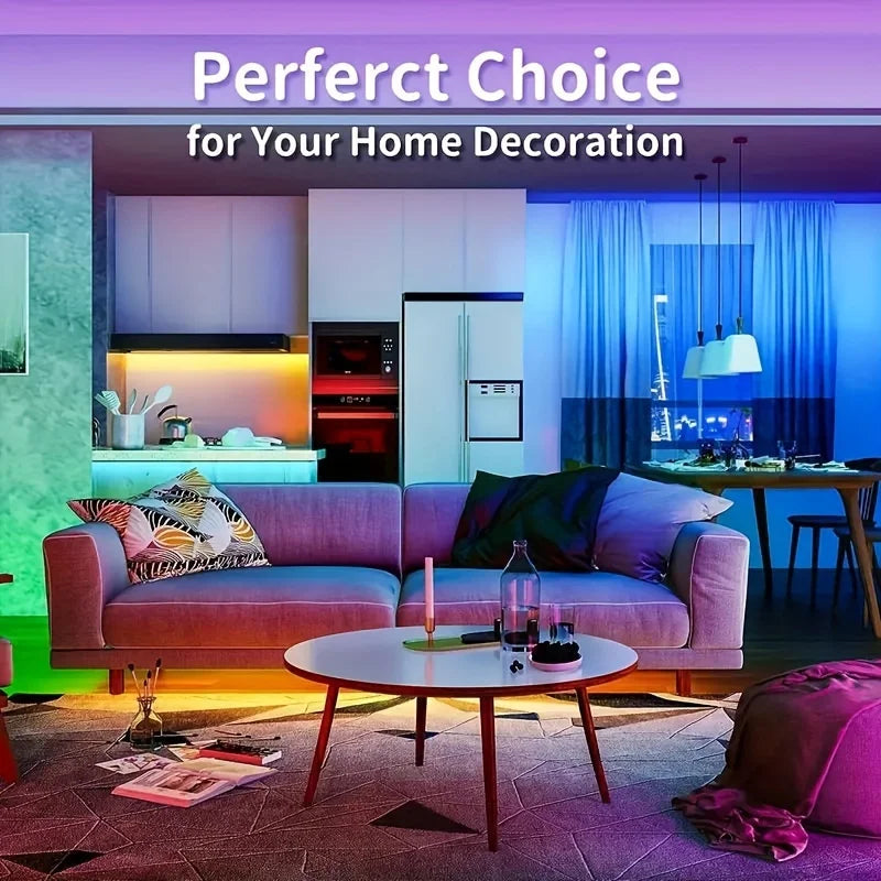USB LED Strip Light APP Control IR Bluetooth Tape RGB IR Bedroom Living Room Self-adhesive TV Backlight Remote Lamp Diode Lights