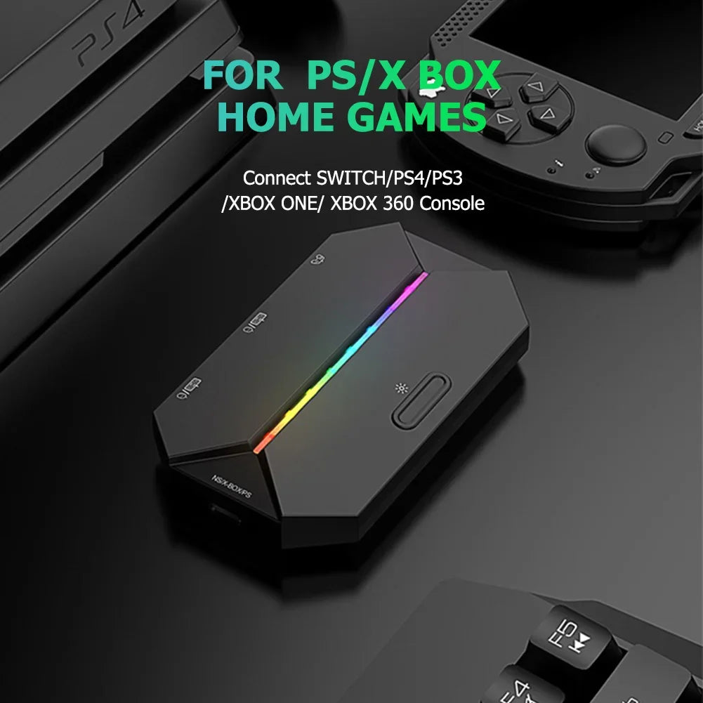 G6L Gaming Keyboard Mouse Converter Portable Wired Mobile Controller Adapter for Nintend Switch Xbox One PS3 PS4 Game Console